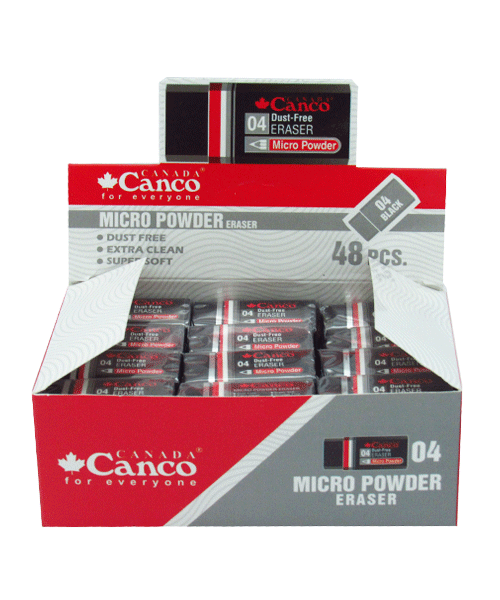 پاک کن معمولی کنکو مشکی  بسته (48عددی)