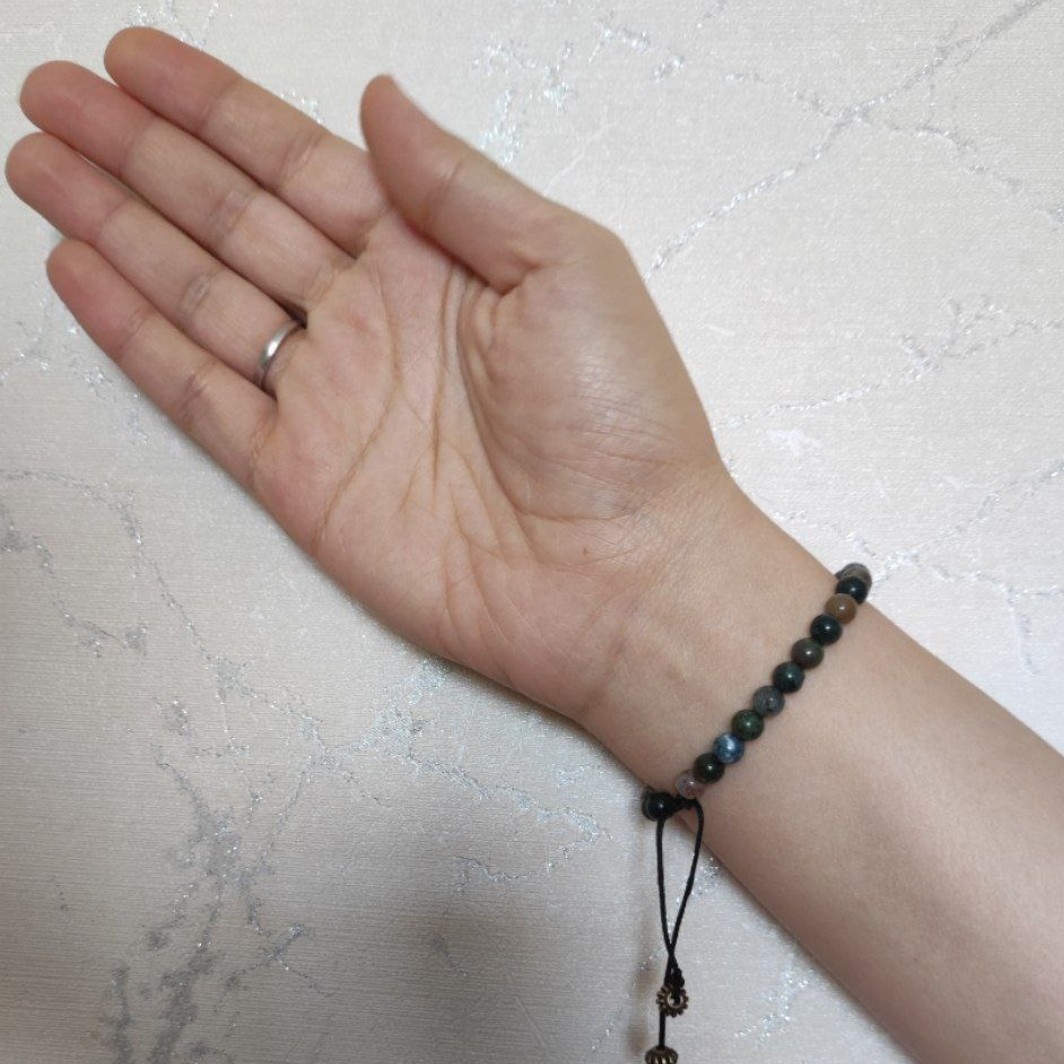 دستبند عقیق سبز  