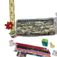 جامدادی چرمی سه زیپ مثلثی شکل طرح اسپرت(فقط رنگ زرشکی)