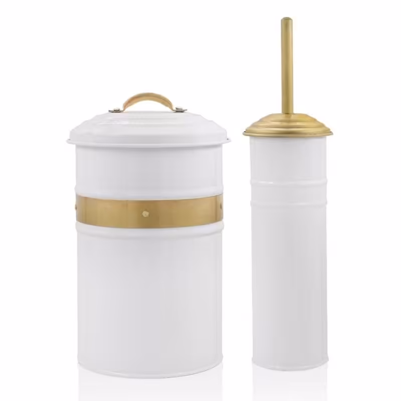 ست دوتایی سطل و فرچه گالوانیزه ترک