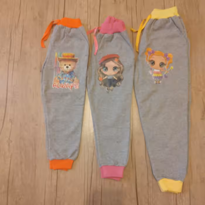 شلوار بچه گانه خانگی در 3 سایز هم پسرانه هم دخترانه 