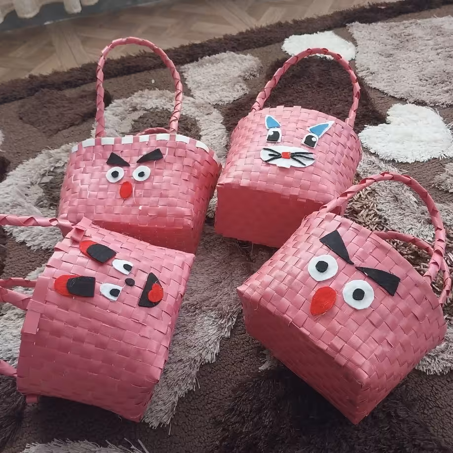 ساک حصیری بچه گانه