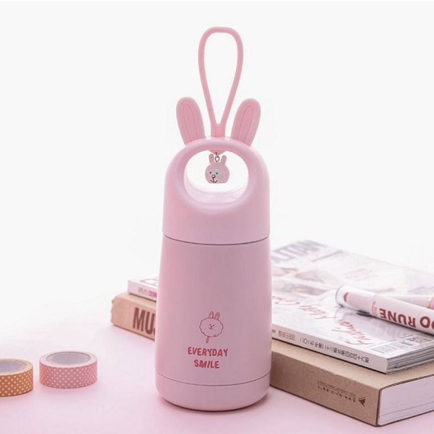 قمقمه استیل خرگوشی 330 ml قمقمه فانتزی خرگوش استیل حجم 330 ml خرگوش آویز