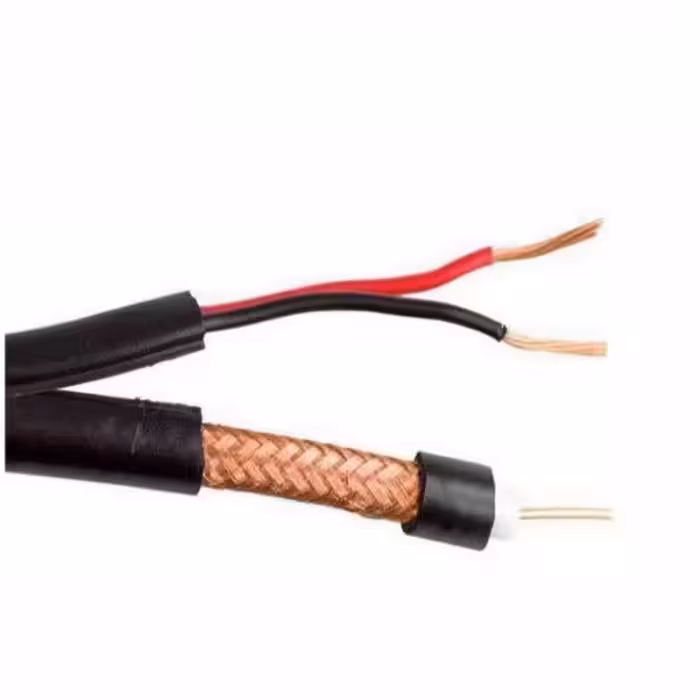 کابل RG59 ترکیبی مدل RG592025 طول 305 متر مناسب برای دوربین مداربسته

