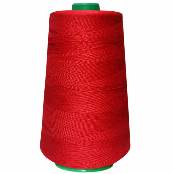 دوک نخ خیاطی پلی استر 5000 یاردی رنگ قرمز کد استاندارد 127