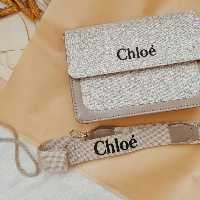 کیف زنانه کنفی chloe با بند کنفی 