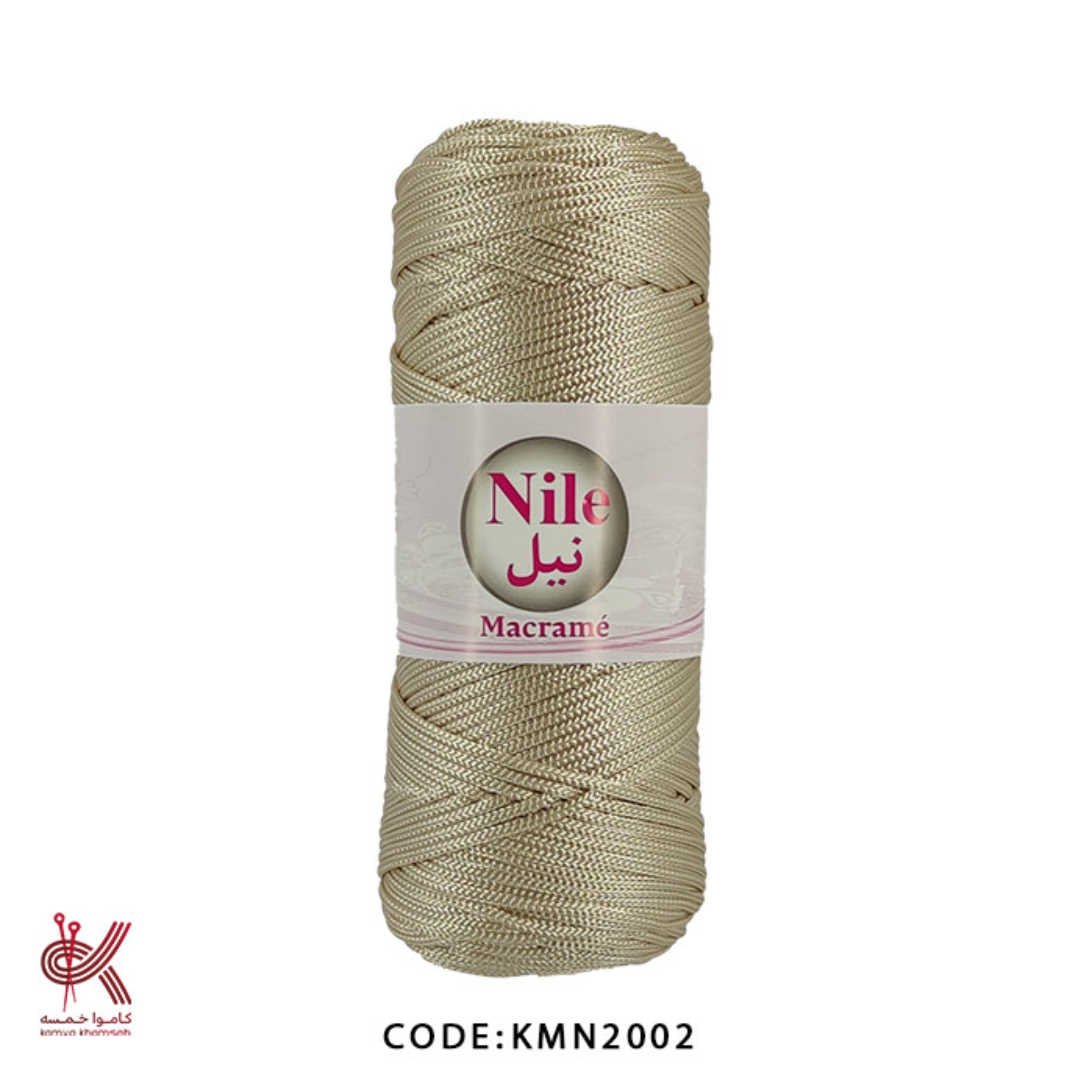 مکرومه دو سوزنه پلی استر کرم 2002