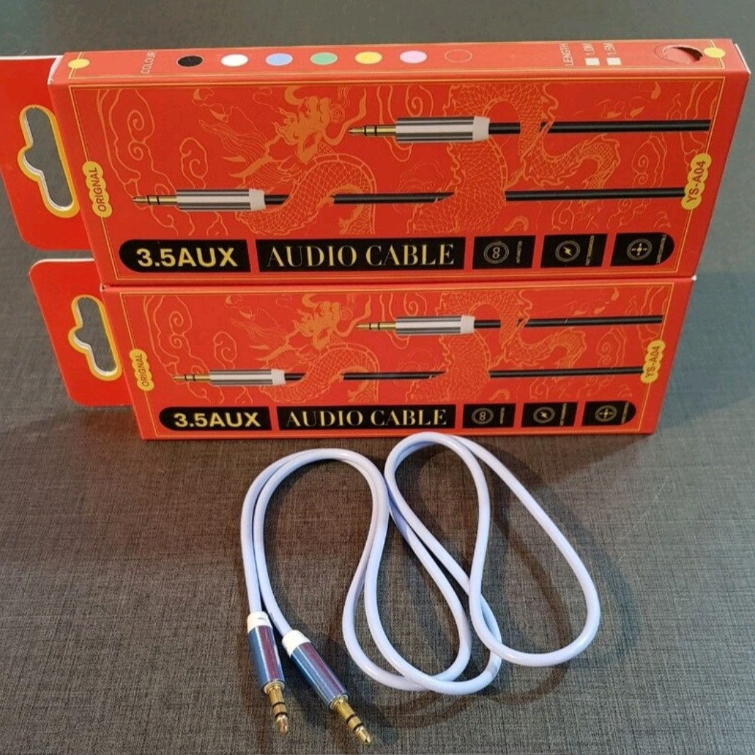 کابل aux به طول یک متر اورجینال (ارسال رایگان به سراسر کشور)