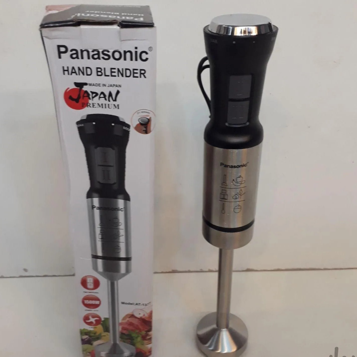 گوشت کوب برقی کیفیت عالی،1500 وات پاناسونیک ژاپن مدل AT-1377 ا Panasonic Hand Blender AT-1377


