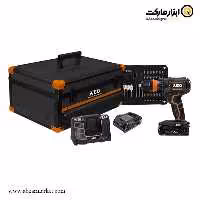 دریل شارژی چکشی AEG براشلس لیتیوم 18 ولت مدل BSB18CBLLE-252