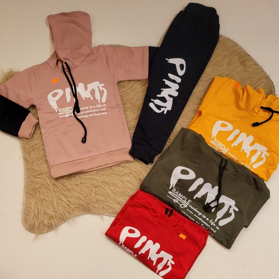 هودی وشلوار خواهر برادری سایز 40تا55