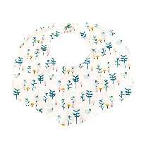 پیشبند نوزادی مدل گنجشک و شاخه 