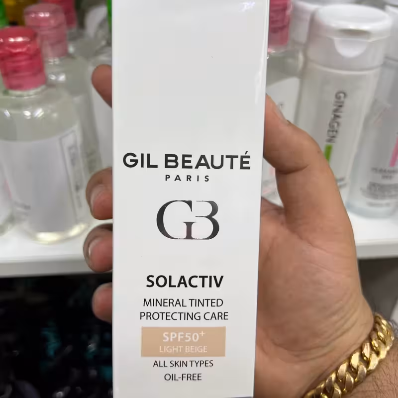 GIL BEAUTE ضد آفتاب رنگی لایت بژ spf 50 مناسب انواع پوست | amazonchi