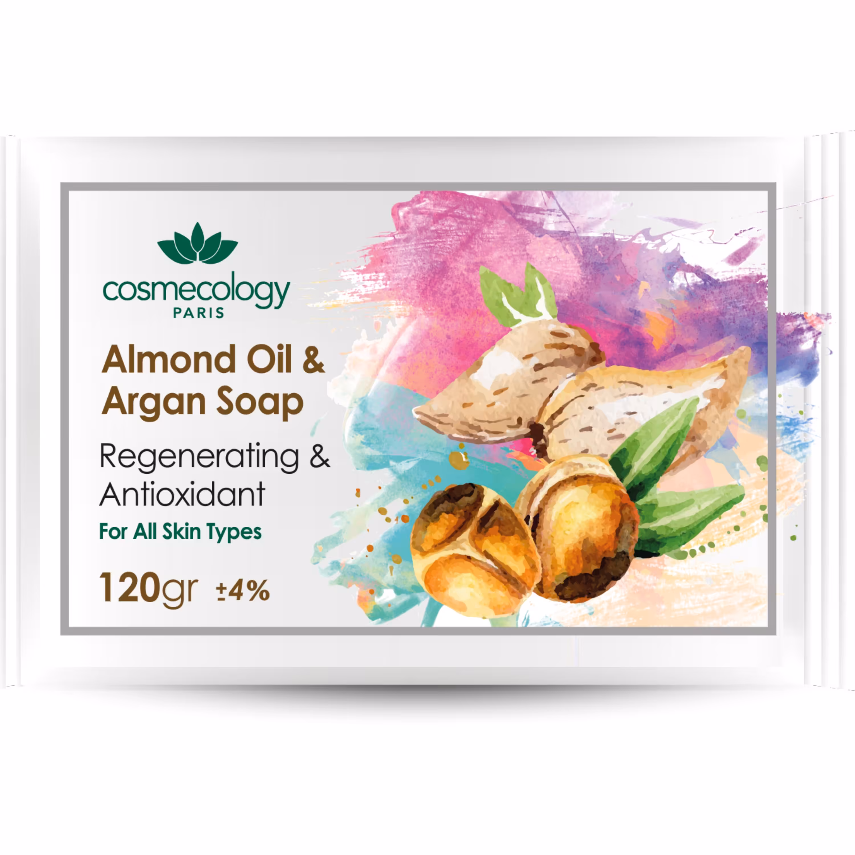 صابون روغن بادام و آرگان 120 گرمی کاسمکولوژی