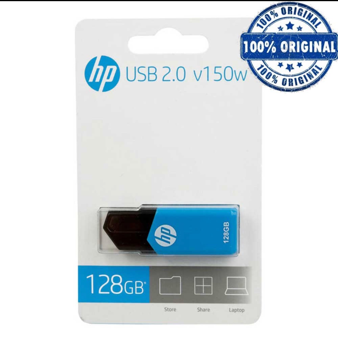 فلش 128 گیگ Hp اصلی مدل v150 گارانتی الماس 2ساله