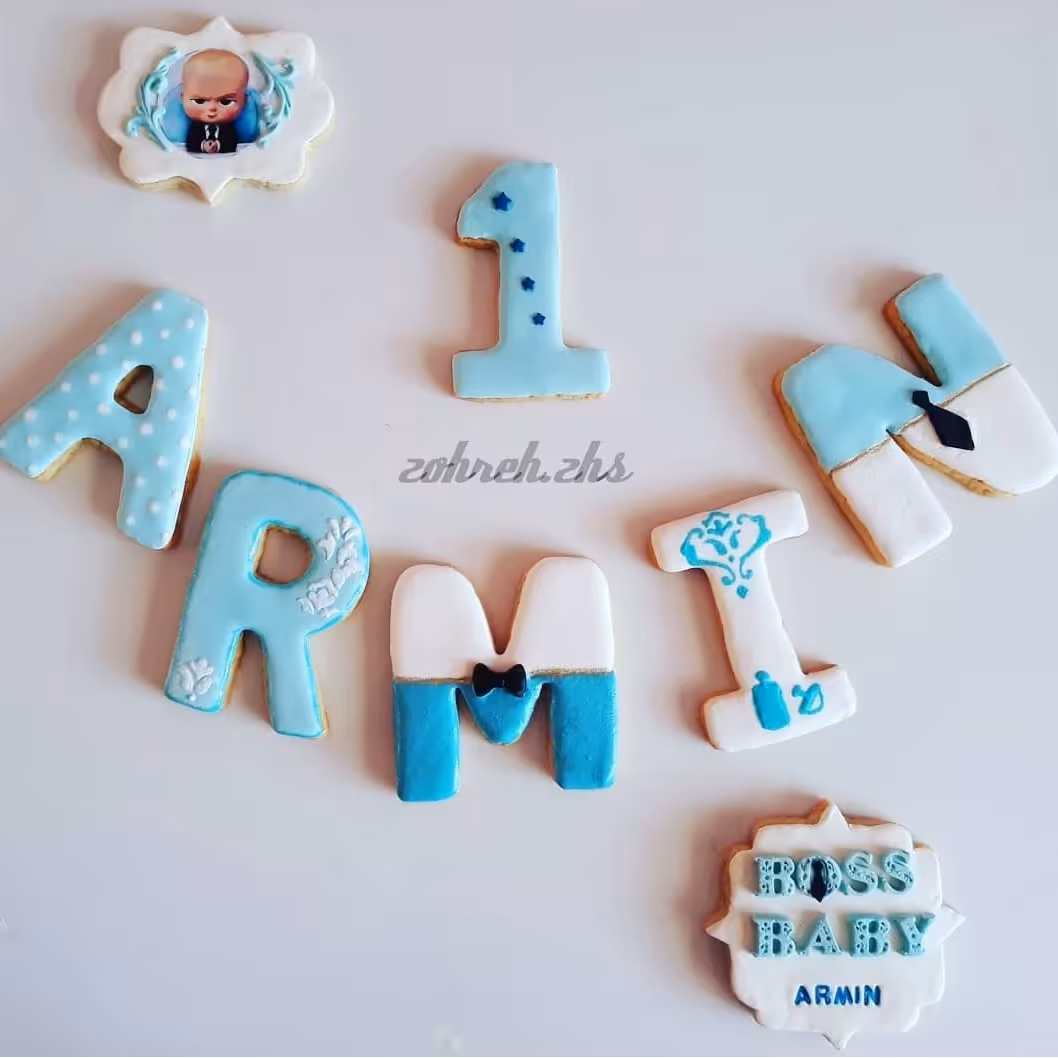 کوکی تِم بچه رئیس      با نام آرمین      پک 8 عددی