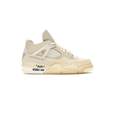کتانی نایک ایرجردن4 آف وایت کرم Nike Air Jordan 4 Off-White Cream Sail