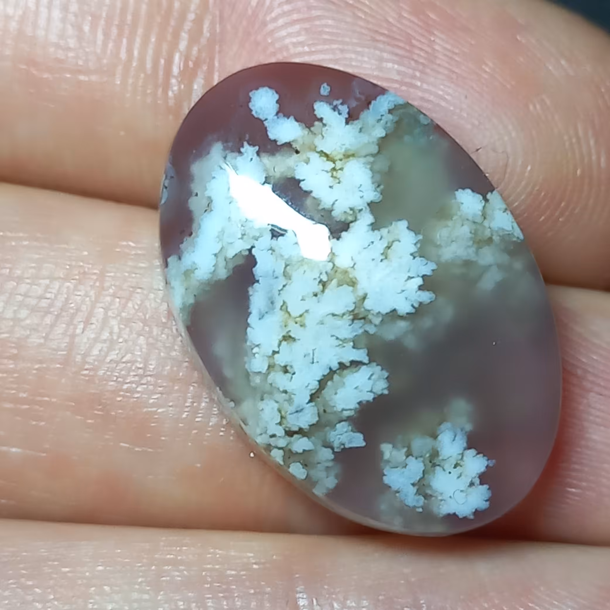 سنگ عقیق شجر بهاری اصل پر گل و زیبا