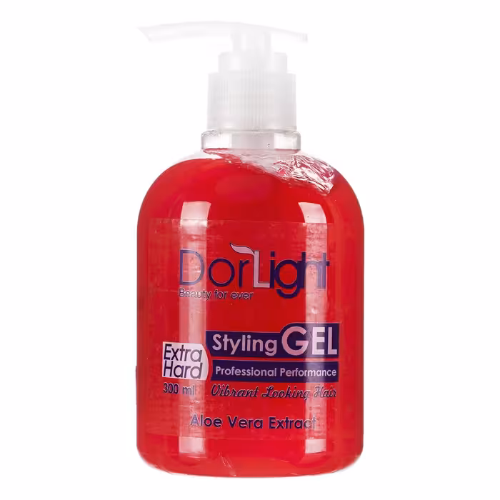 ژل گیاهی حالت دهنده بسیار قوی دورلایت حاوی عصاره آلوئه ورا حجم 300 میلی لیتر