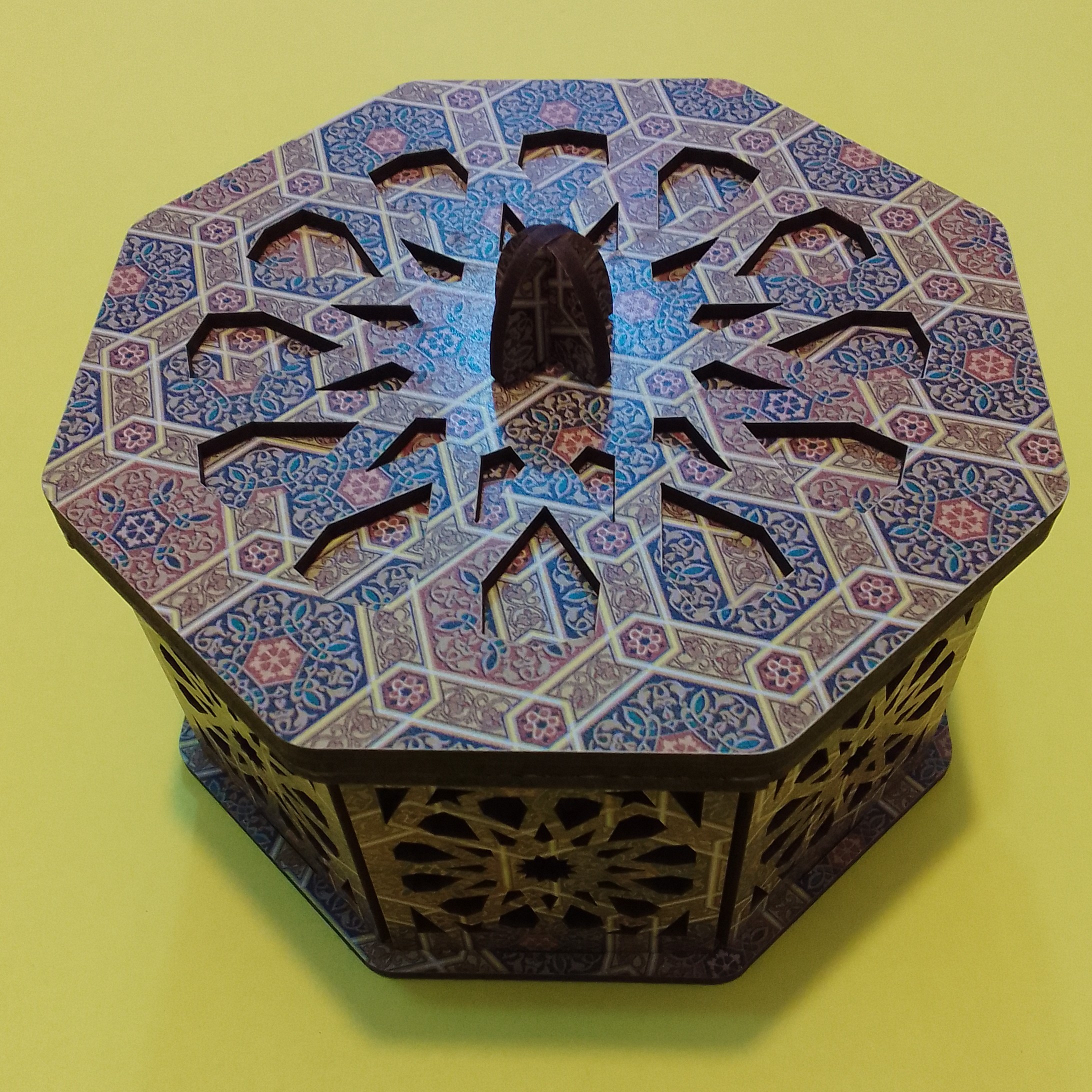 جعبه پذیرایی چوبی