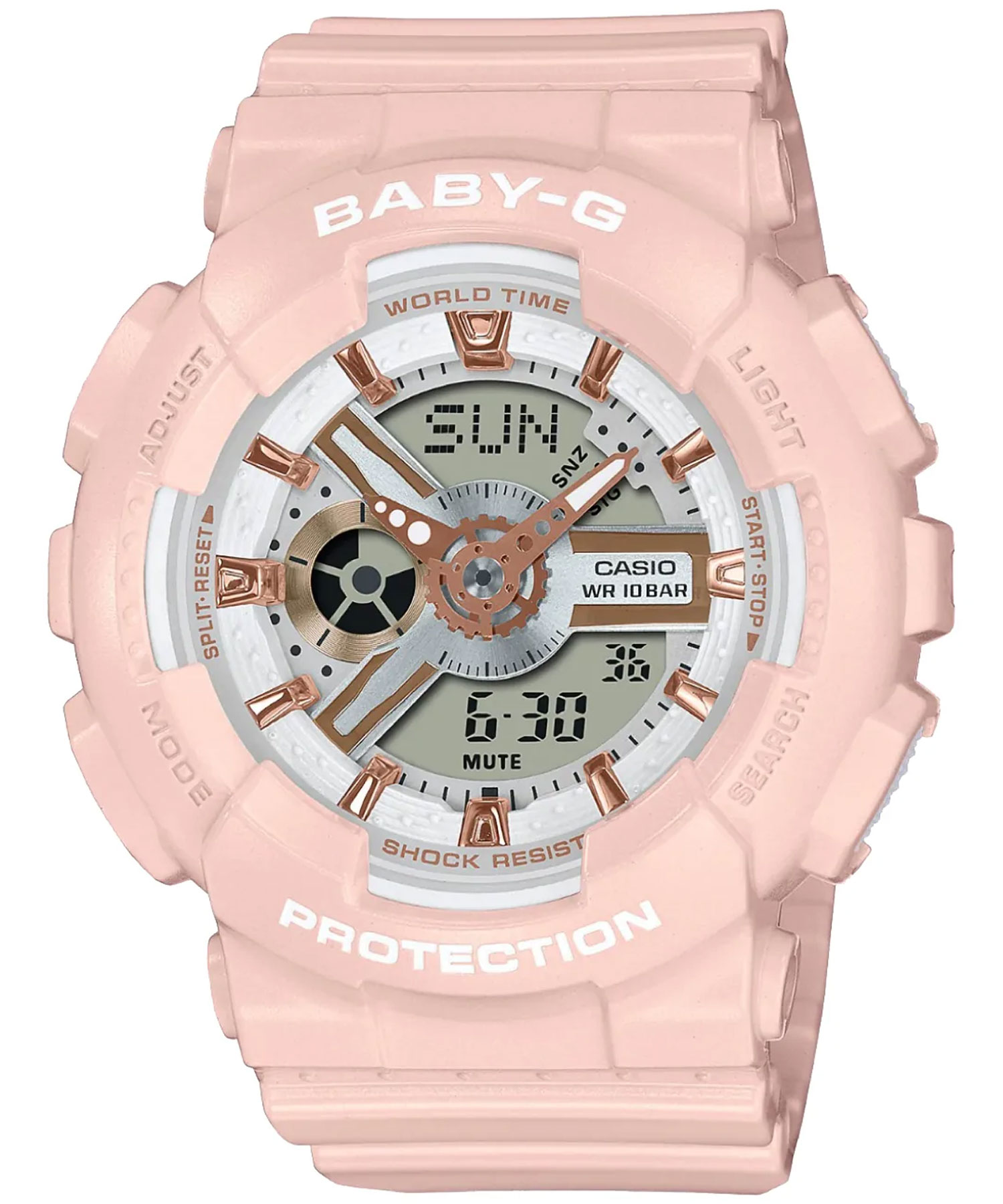 ساعت مچی زنانه کاسیو، زیرمجموعه Baby-G, کد BA-110RG-4ADR