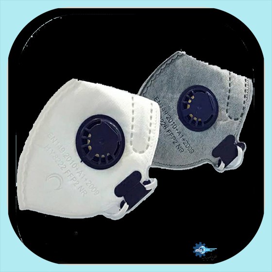 ماسک 5 لایه کربن اکتیو فیلتردار FFP2 بسته 12 عددی