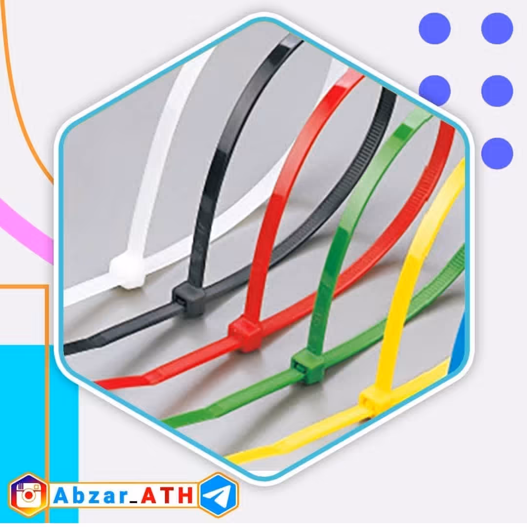 بست کمربندی 30 سانت سفید فروزش . بسته 100 عددی ( ارسال رایگان ابزار حسین)