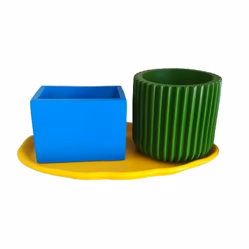 کلدان بتنی مدل رنگارنگ مجموعه 3 عددی