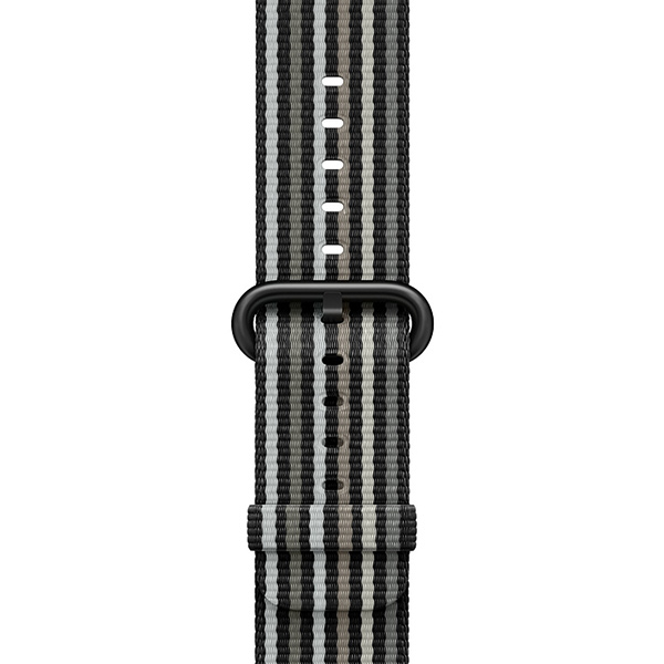 بند اپل واچ 3 نایلون زنانه 38 میلیمتری مدل Black Stripe - Hiapple.ir