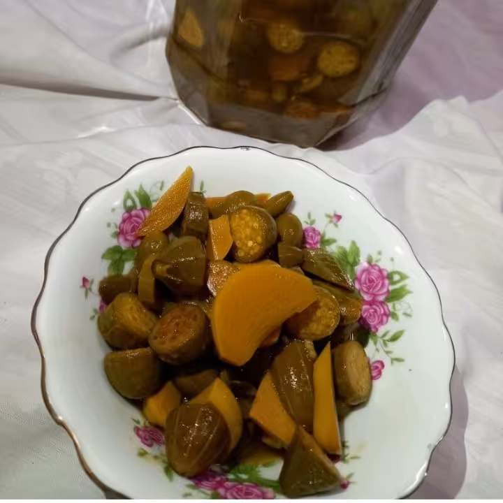 ترشی گلک وموسیر، بسیار عالی وخوشمزه، 