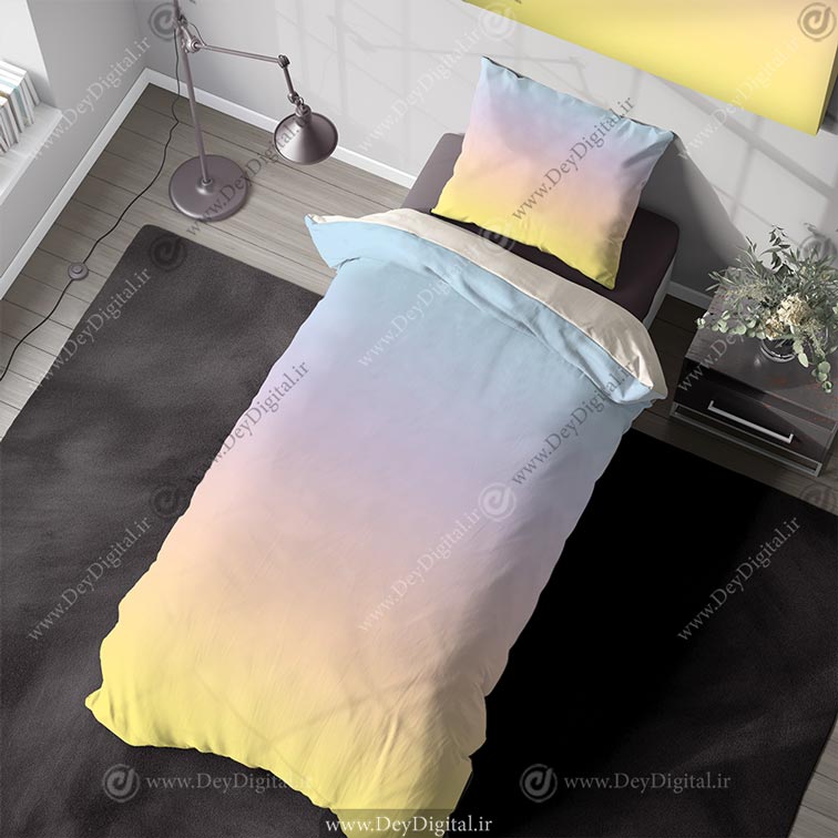 روتختی ترکیب رنگ آبی قرمز زرد PK-5109