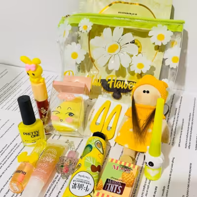 باکس کادویی دخترانه رنگ زرد