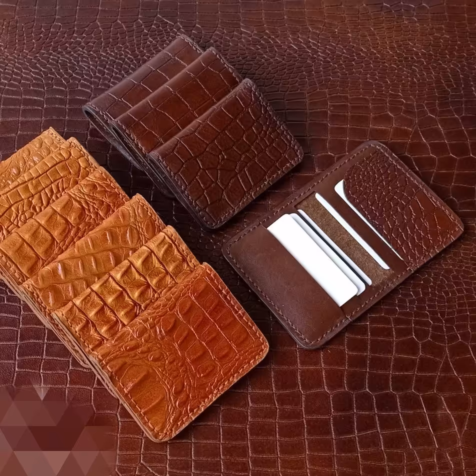 جا کارتی چرم گاوی طرح دار 