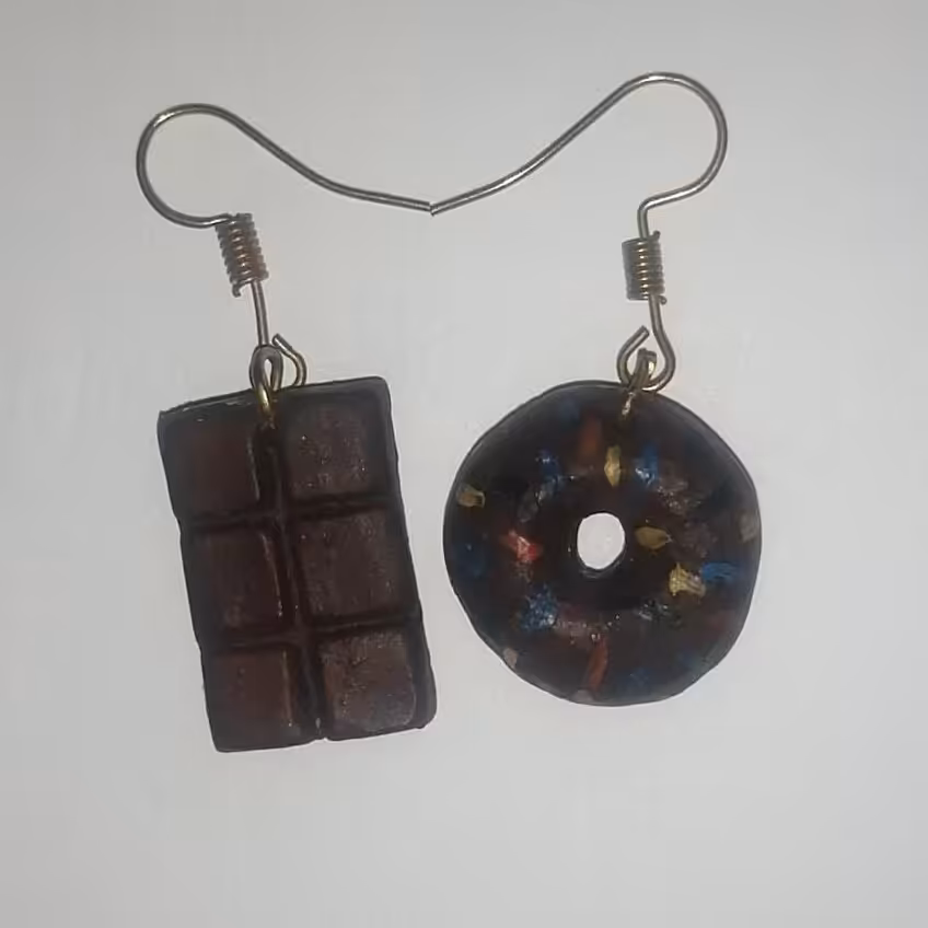 گوشواره شکلاتی