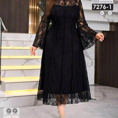 پیراهن مجلسی گیپور بیگ سایز7276