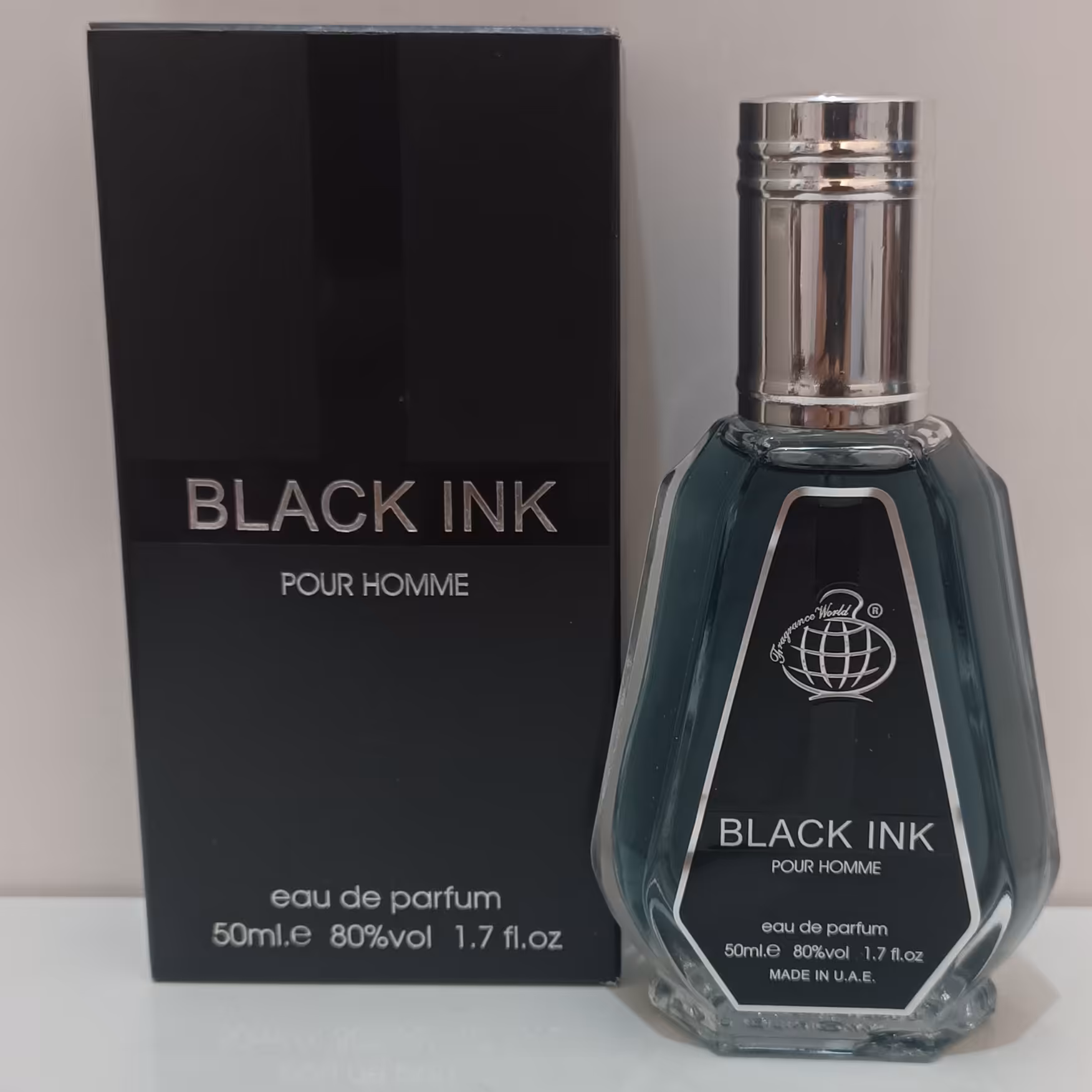 اادکلن مردانه فراگرنس ورد بلک اینک رایحه لالیک انکر نویر حجم 50 میل