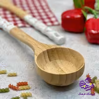 ملاقه چوبي دسته سراميک