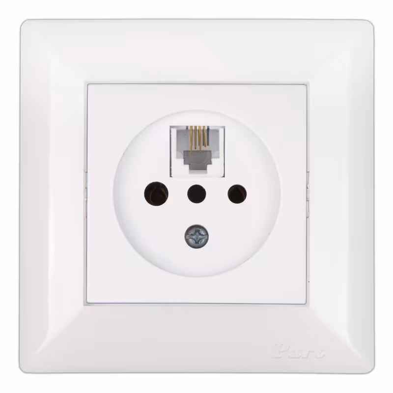 پریز تلفن پارت الکتریک مدل آسمان کد 5071W4028