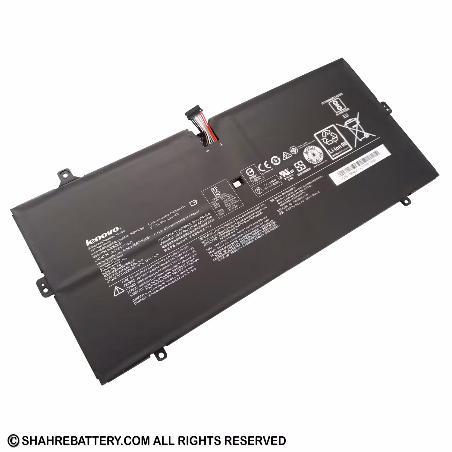 باتری اورجینال لپ تاپ لنوو Lenovo Yoga 900-13ISK L14M4P24