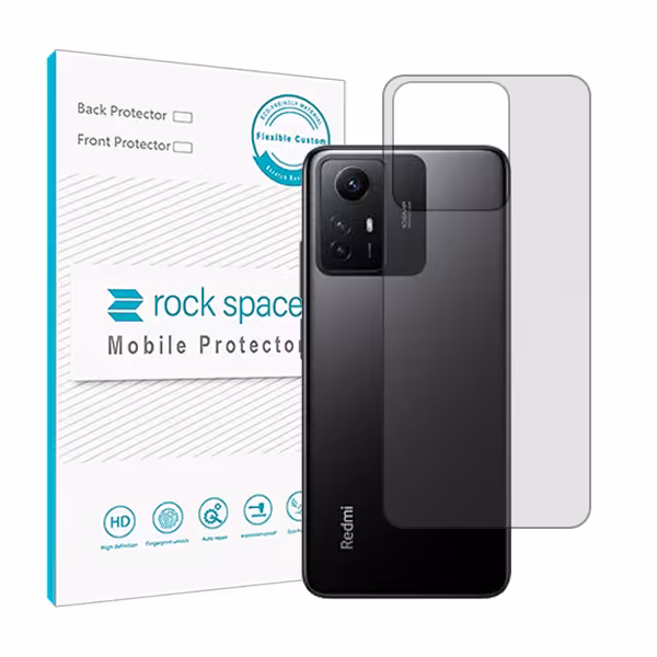 گلس محافظ پشت گوشی شیائومی Redmi Note 12S مدل نانو هیدروژل شفاف برند راک اسپیس کد S