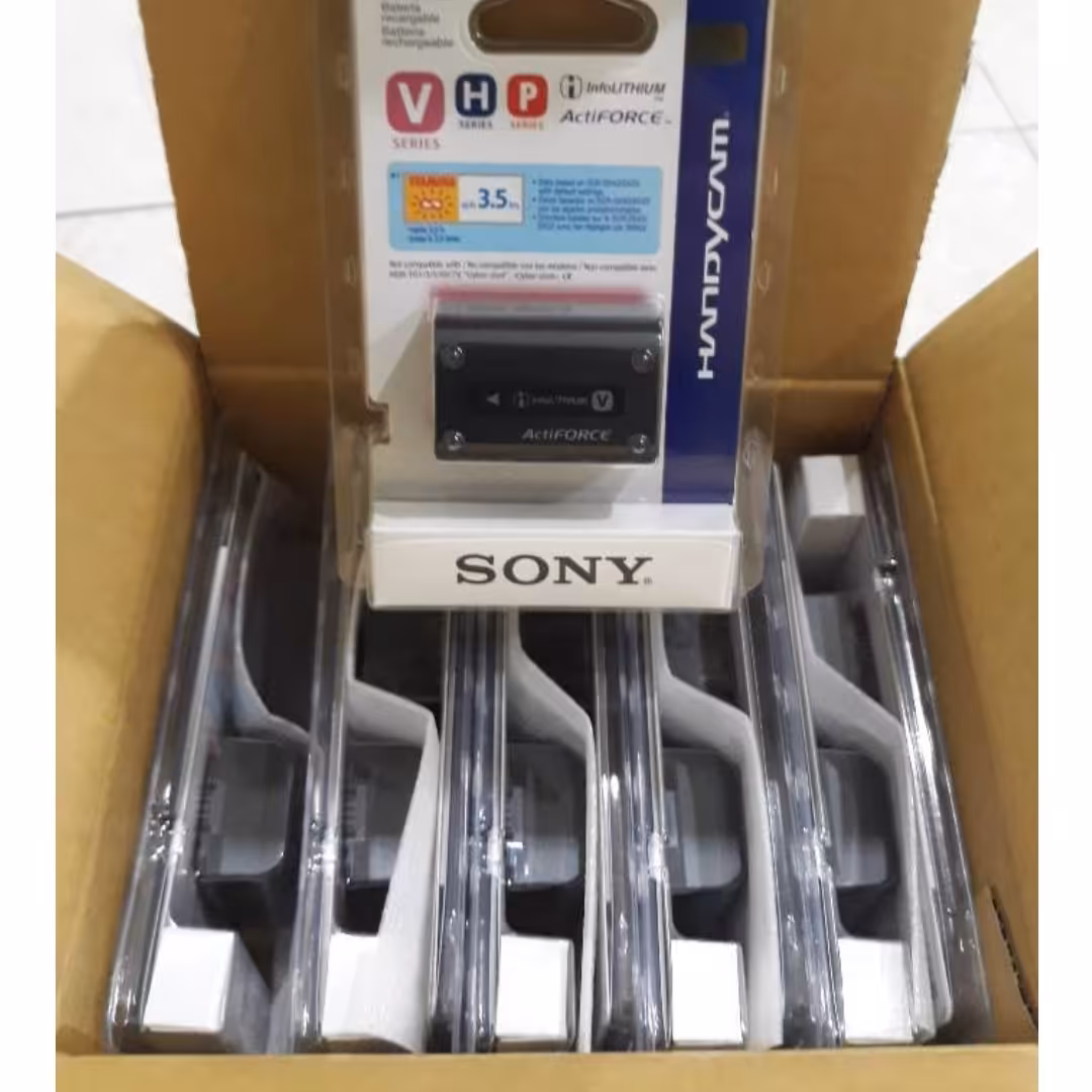 کارتن 10 عددی باتری  NP-FV50 دوربین فیلمبرداری سونی اصلی آکبند ساخت ژاپن 