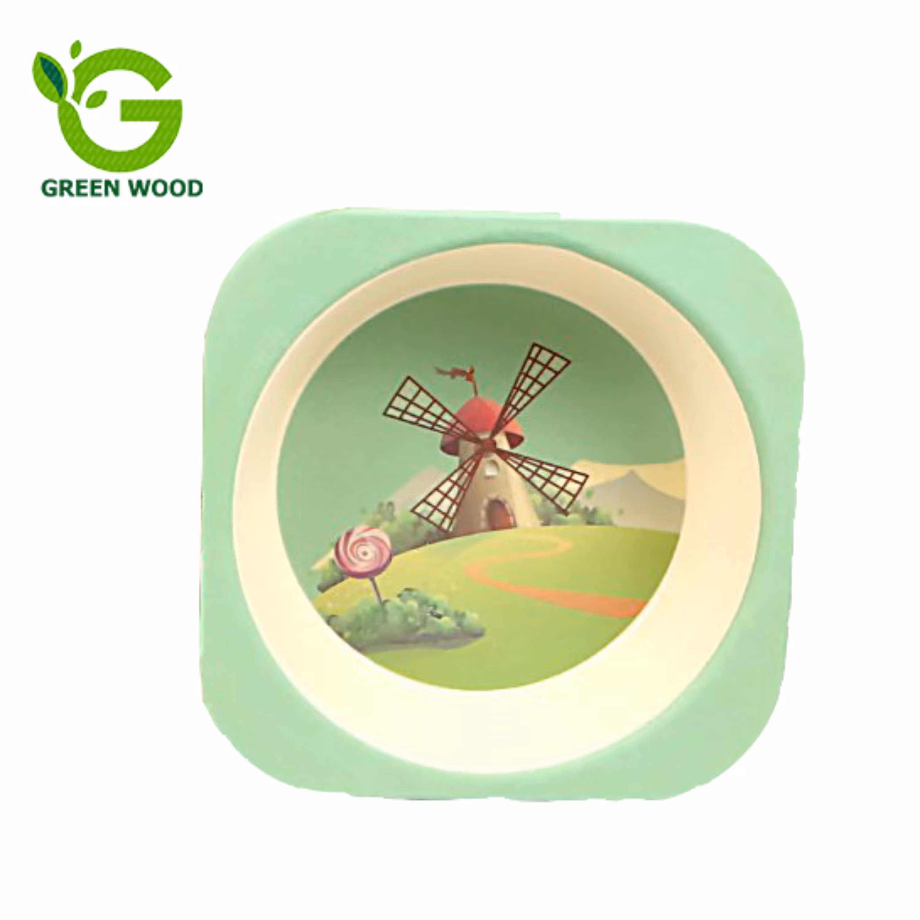 کاسه کودک بامبو فایبر (ظرف کودک)  طرح مزرعه کد Gw120301001