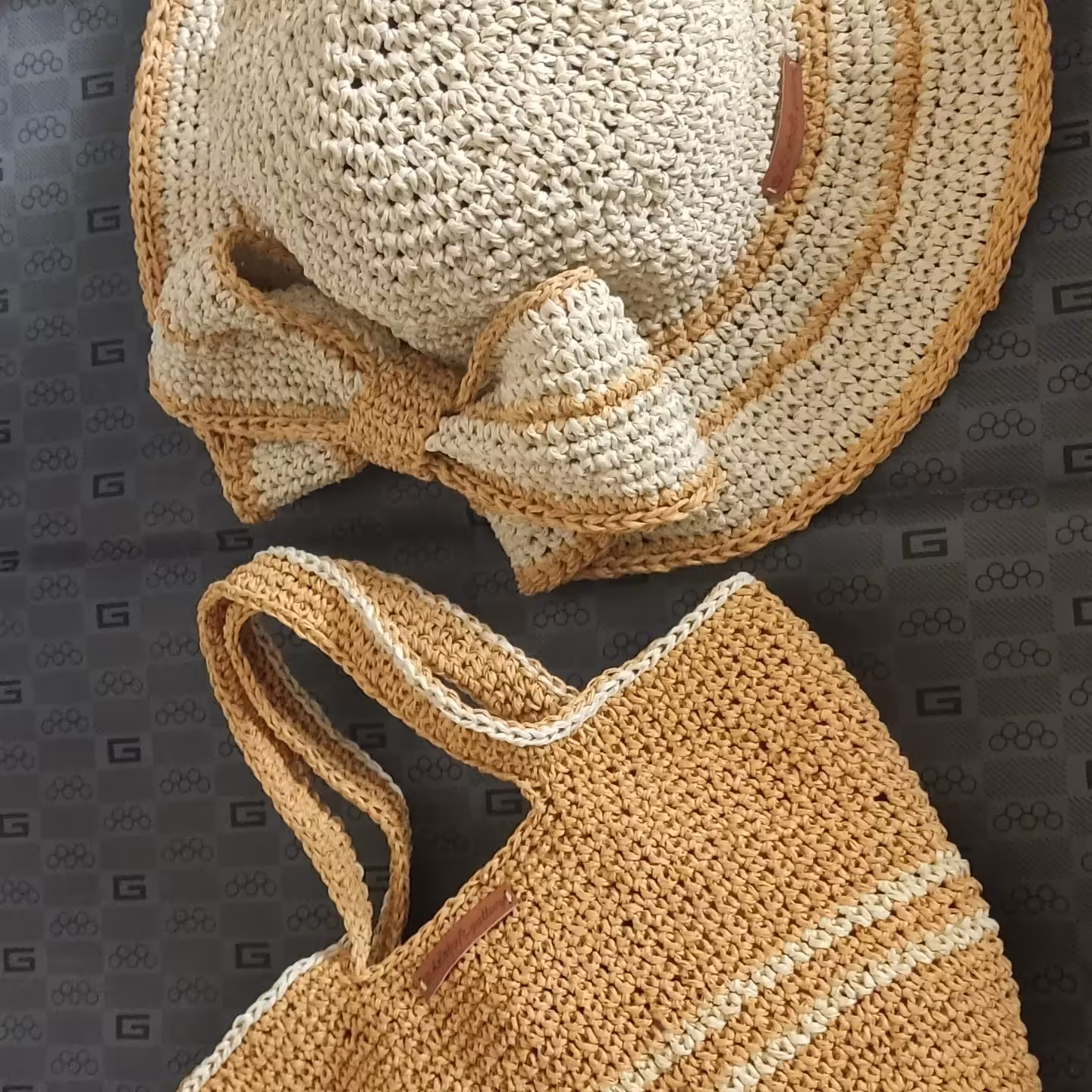 ست کیف و کلاه ساحلی دخترانه