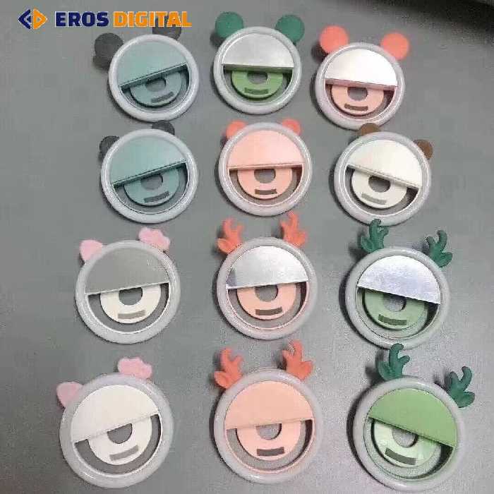 رینگ لایت عروسکی آینه دار سلفی 28 LED