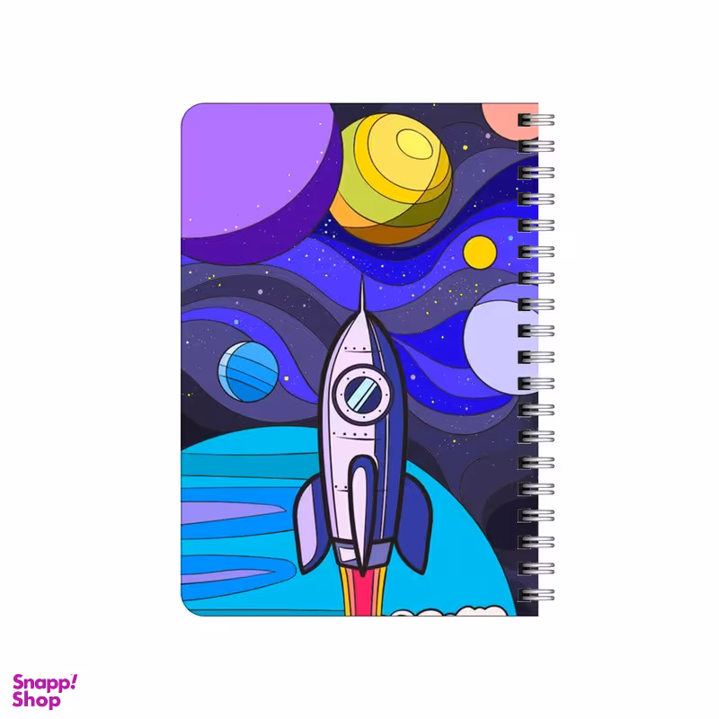 دفترچه یادداشت بامبیلیپ مدل چوبی طرح موشک فضاپیما کد 4515341