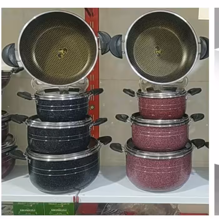 سرویس قابلمه 7 پارچه هلنا، کف زنبوری