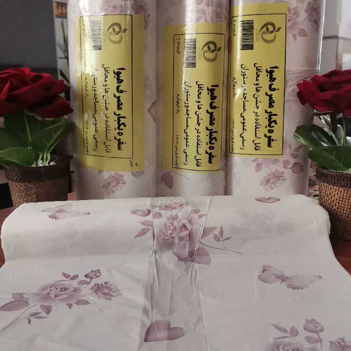 سفره 400گرمی عرض100 طرح گل