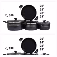 قابلمه طرح چدن 7پارچه خیلی صخیم برند زرفام 