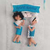 نشانگر حمام،جنس نمدی،قابل سفارش در رنگهای مختلف،تماما با دست دوخته شده