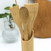 ست 6 تیکه کفگیر ملاقه چوبی باکیفیت و اقتصادی